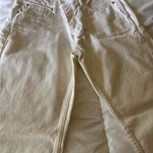 Cream Denim Jeans